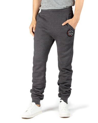 Boss By Nature Unisex Charcoal Heather Fleece Joggers
