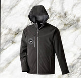 Boss By Nature Men's Two-Layer Fleece Bonded Soft Shell Hooded Jacket