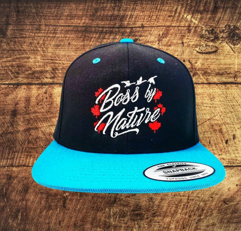 Boss By Nature Snapback - Two Tone Black / Turquoise