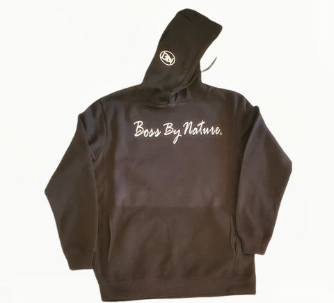 Boss By Nature Black Simple Hoodie