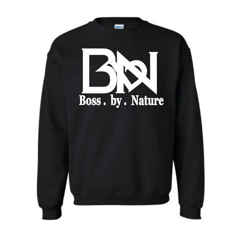 Boss By Nature Classic Black Crew Neck Sweater