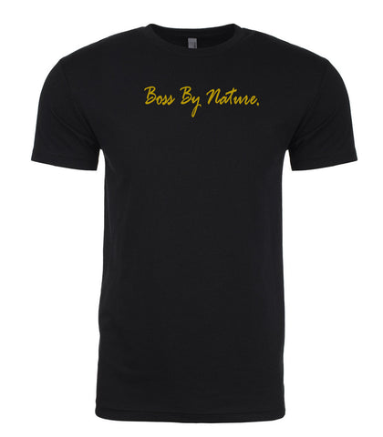 Boss by Nature Unisex Simple Black T-shirt