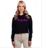 Boss by Nature Ladies Black Simple Cropped Hoodie