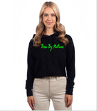 Boss by Nature Ladies Black Simple Cropped Hoodie