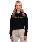 Boss by Nature Ladies Black Simple Cropped Hoodie