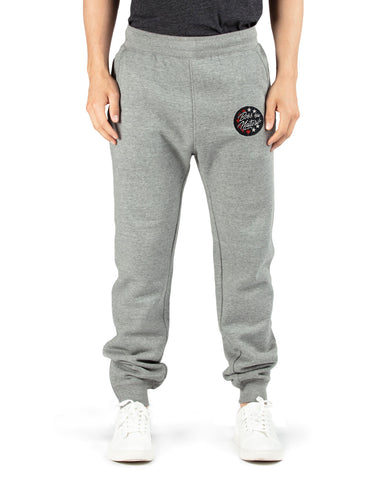 Boss By Nature Unisex  Heather Grey Fleece Joggers