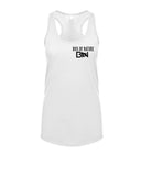 Boss By Nature Ladies White Racerback Tank Top