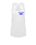 Boss By Nature Ladies White Racerback Tank Top