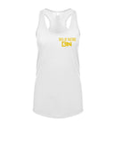 Boss By Nature Ladies White Racerback Tank Top