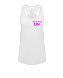 Boss By Nature Ladies White Racerback Tank Top