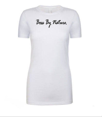 Boss by Nature Ladies Simple White T-shirt